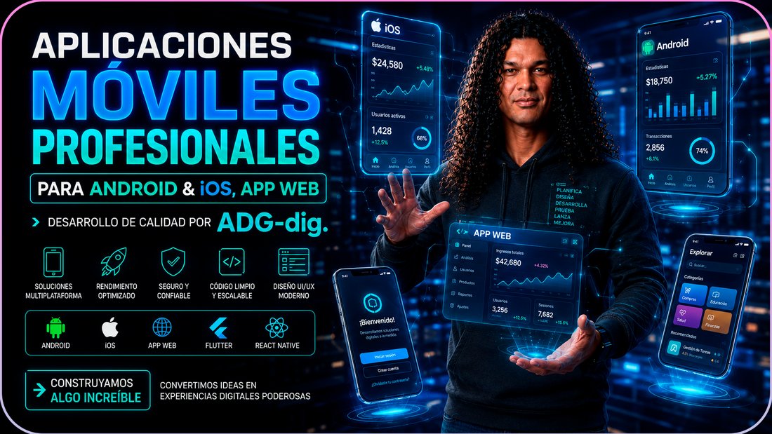 Diseño de Apps — Aplicaciones Móviles y Web Profesionales